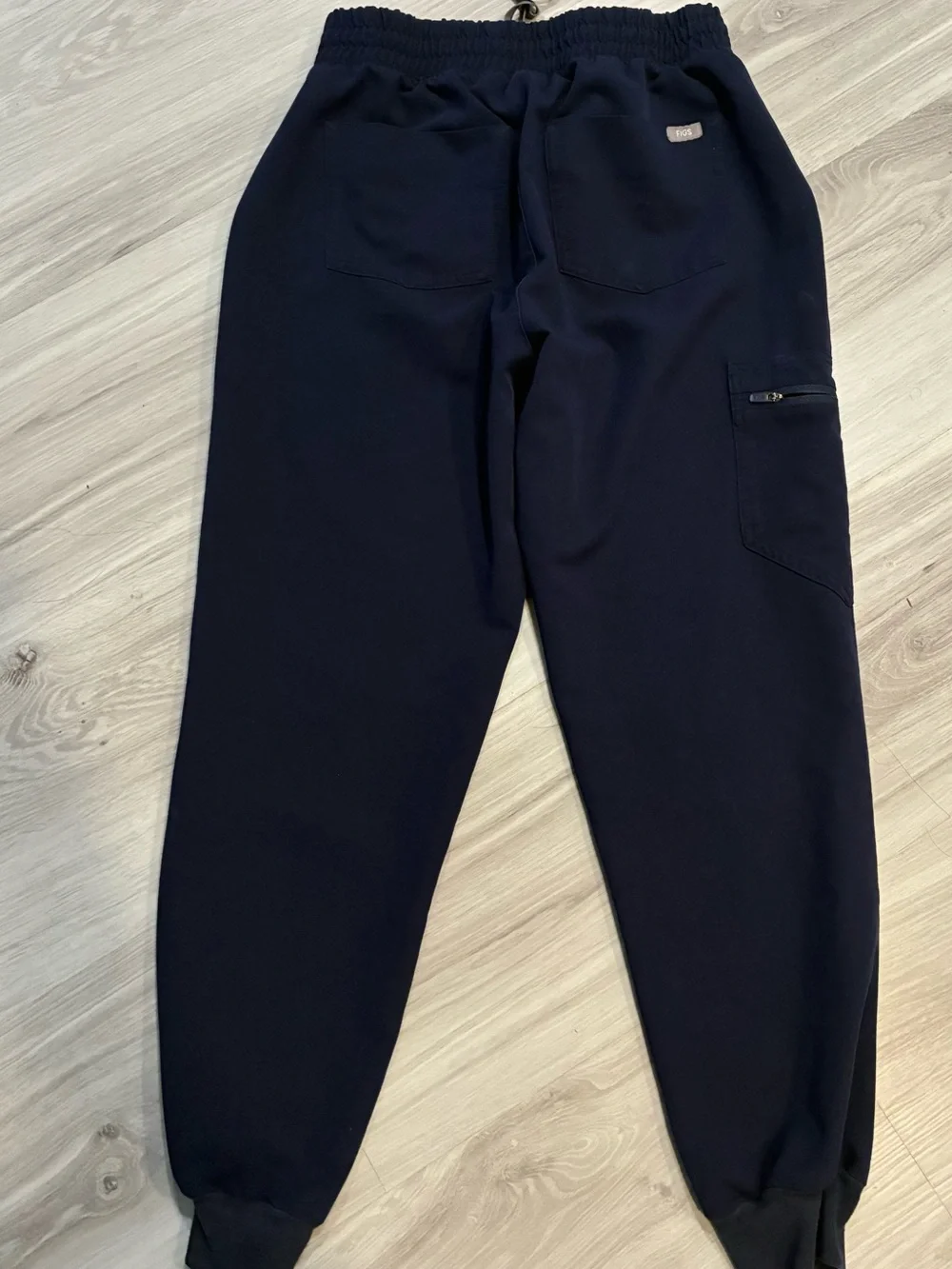 Figs womens Jogger Pants in Navy Blue with Drawstring